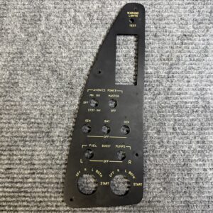 60-324126-1Beechcraft L/H Upper Console Edge Lighted Panel WITHOUT Circuit board