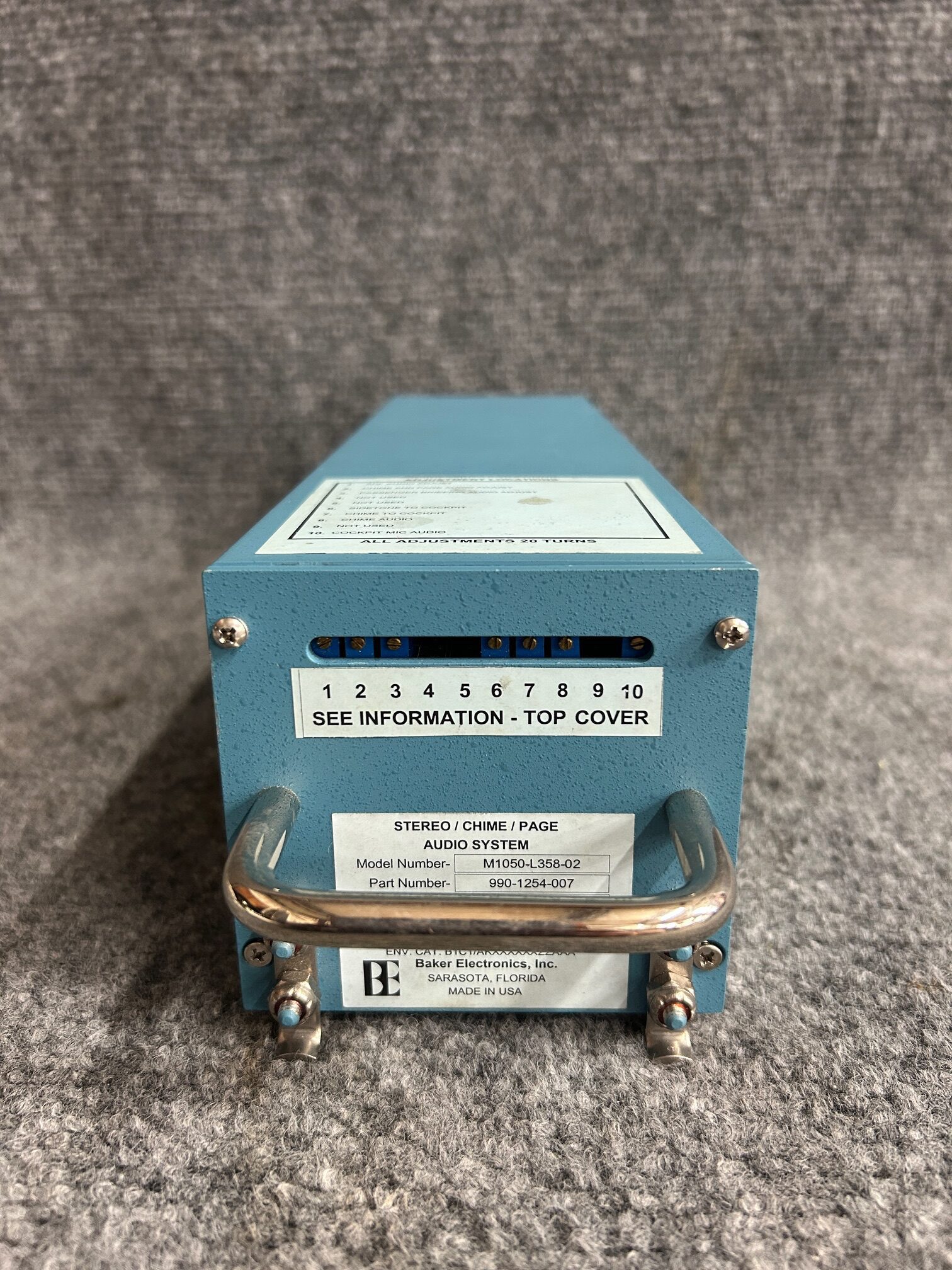 PN# 900-1254-007 Audio System