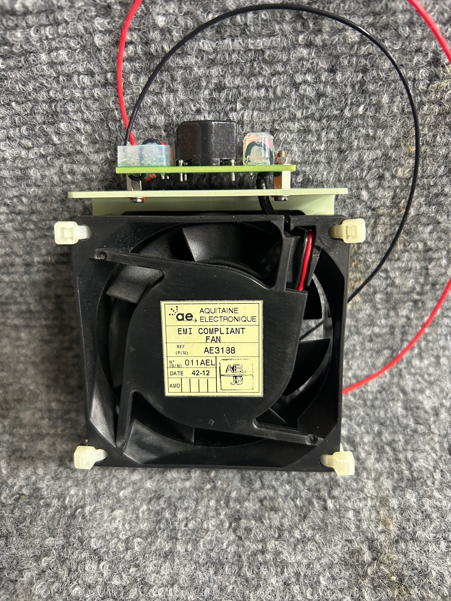 PN# AE3188 AIR EVACUATION FAN - Image 2