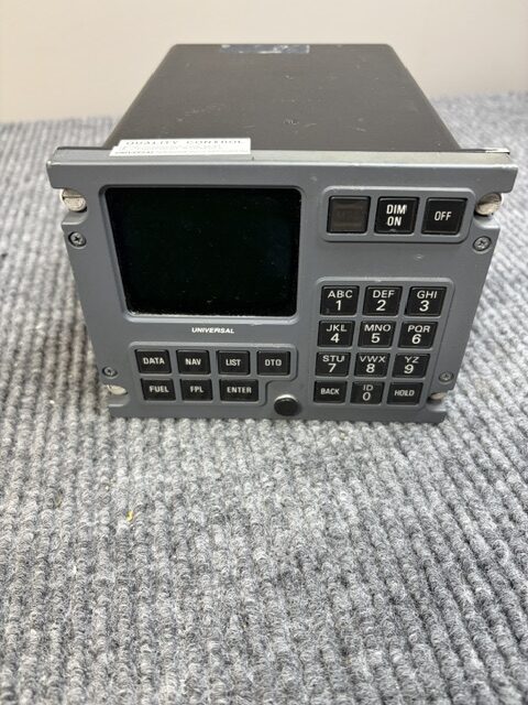 Control Display Unit (CDU) for the Universal Avionics UNS-1 Flight Management System (FMS).